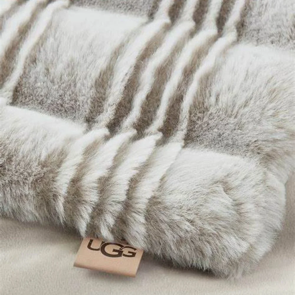 NWT UGG MARLI PLUSH 50 X 70‎ THROW BLANKET GRAY